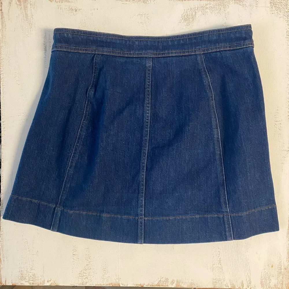 Madewell Snap Front Retro Mini Skirt - Picture 2 of 3